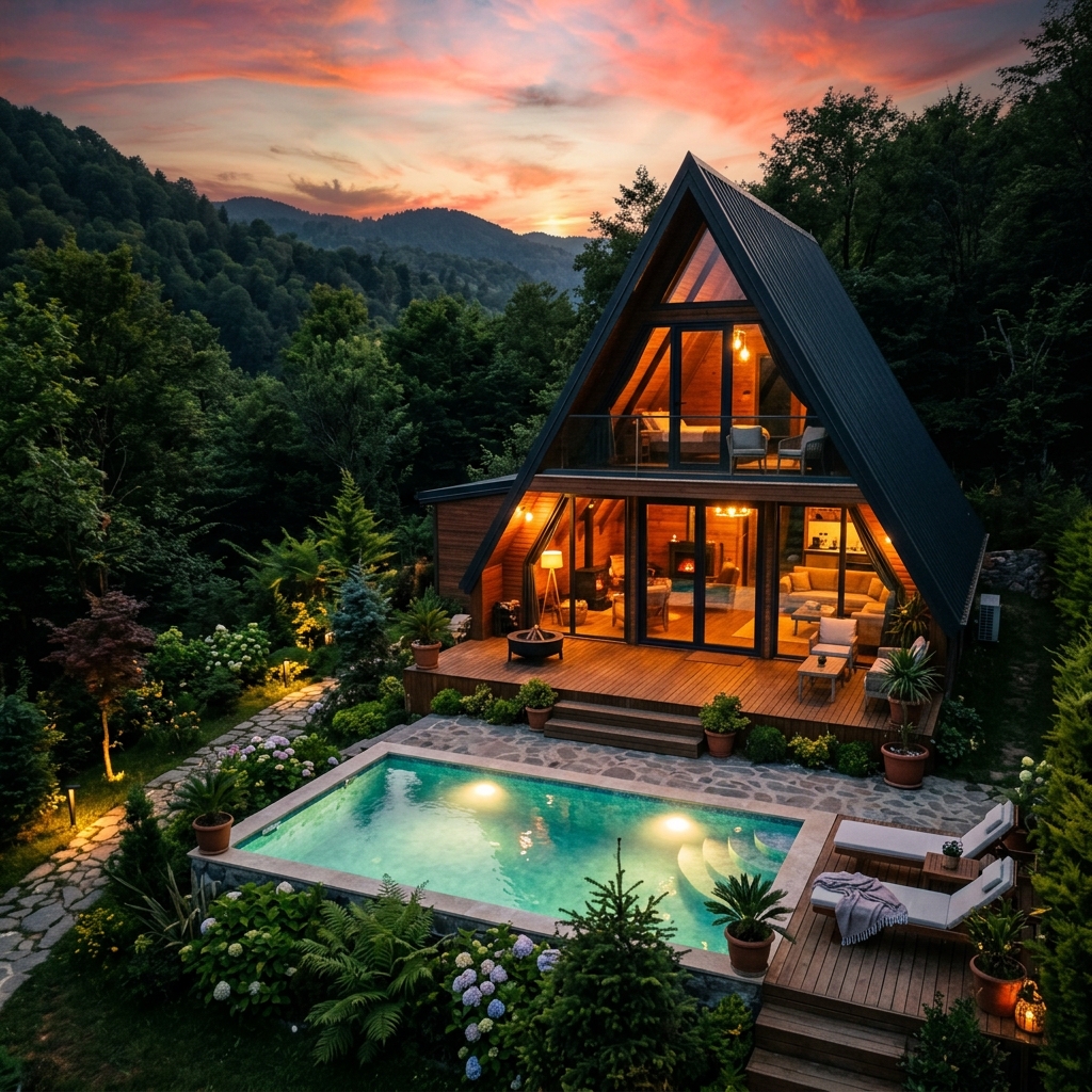 Deluxe Isıtmalı Havuzlu Bungalov