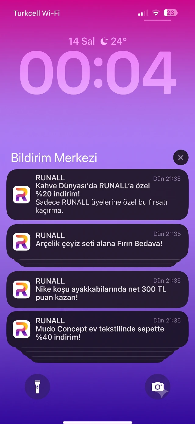Runall SuperApp ekran görüntüsü